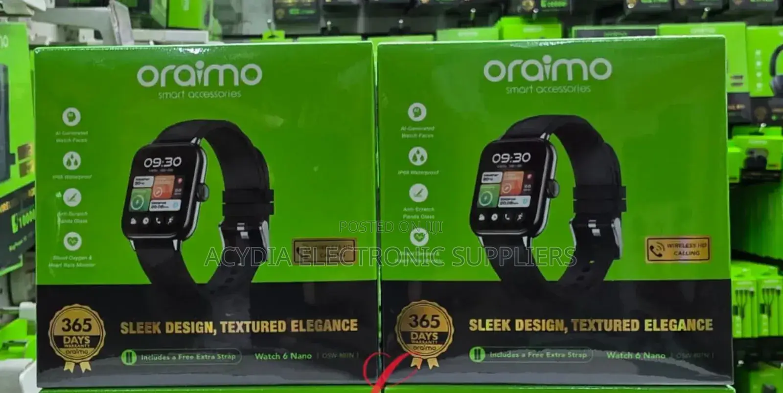 Oraimo Watch 6 Nano 1.52" TFT Full Touch Smart Watch