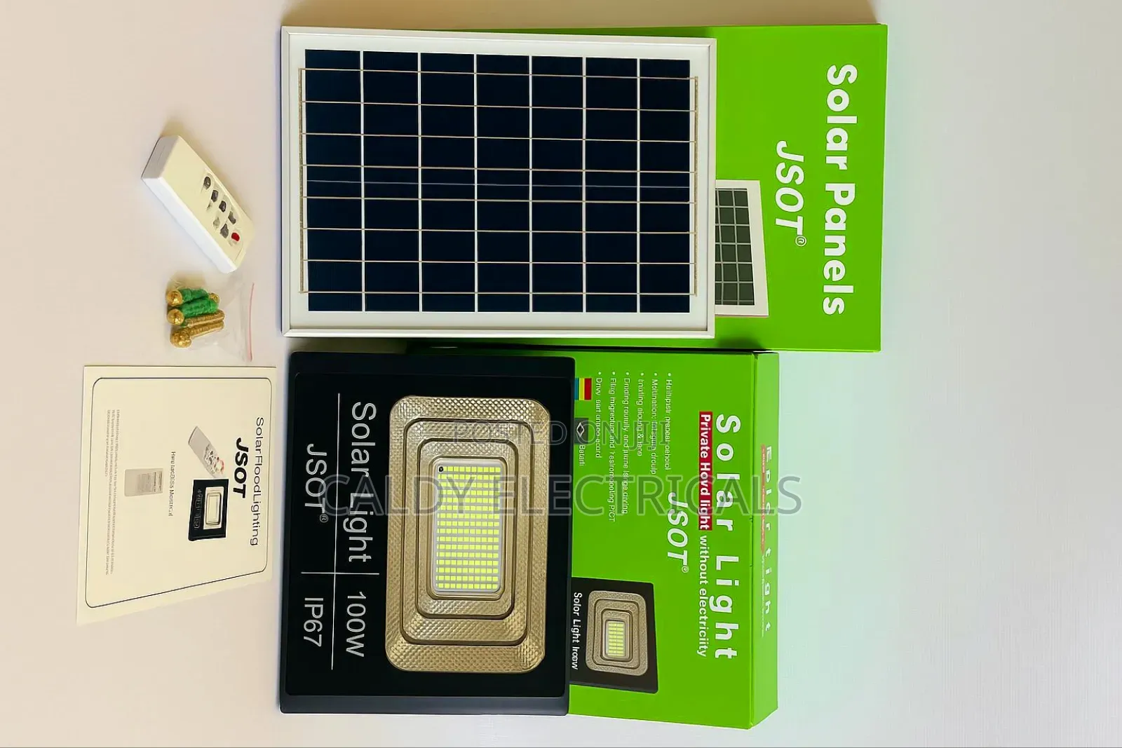 Jsot 100w Solar Floodlight Set