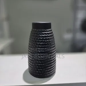 Black Spiral Ceramic Vase