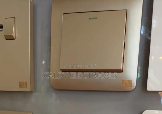 Quality Gold-Colored, 1-Gang 2-Way Light Switch Yt5