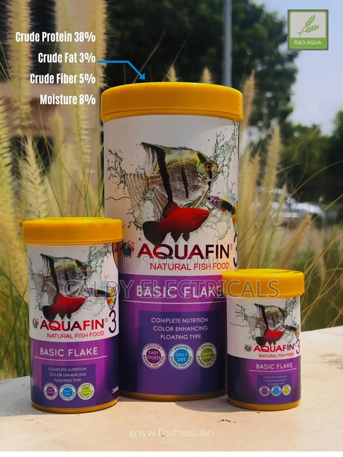 Quality 100gm Aquafin Basic Flake Fish Food Ht6