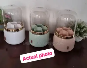 Yh2001- Rotary Glam Cosmetic Makeup Brush Organizer Bucket