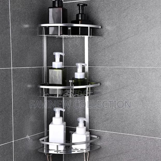3 Layer Space Aluminium Bathroom Corner Shelf