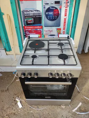 *Simfer Standing Cooker 60x60cm 3gas + 1electric – Inox Grey (F6