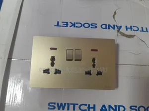2nk Series Golden Double Sockets