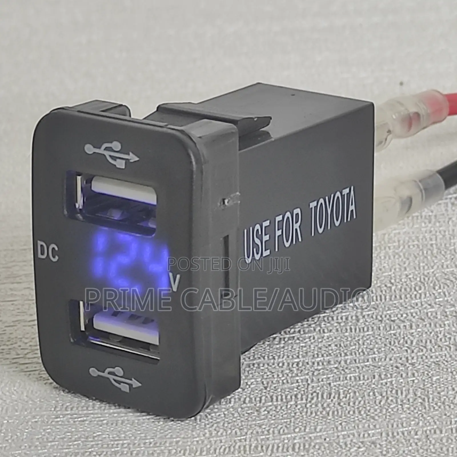 Car Charger for Toyota With Dual Usb Charger and Voltage Display