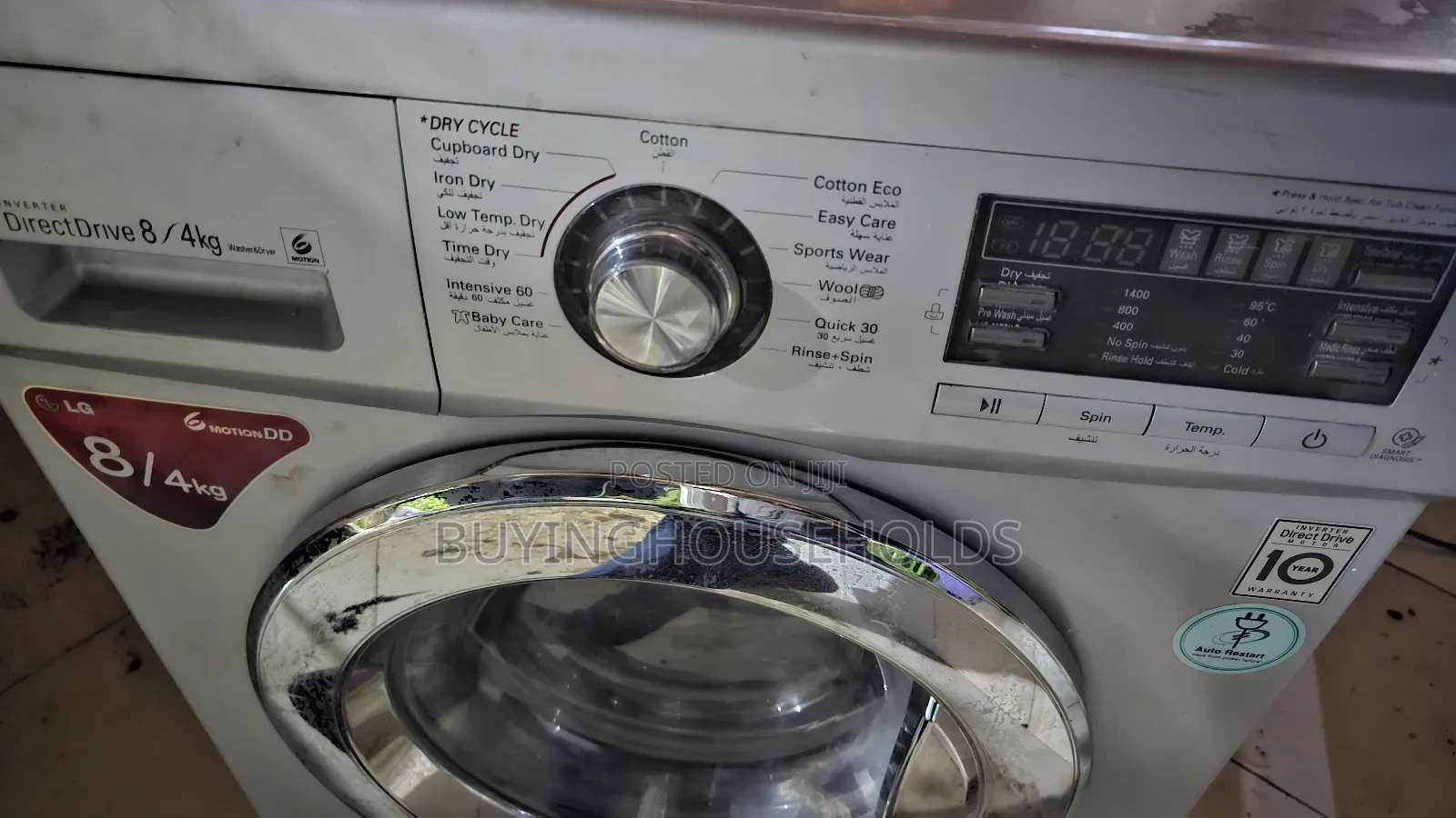 Lg 8kg/4kg Washing Machine Wash Dry