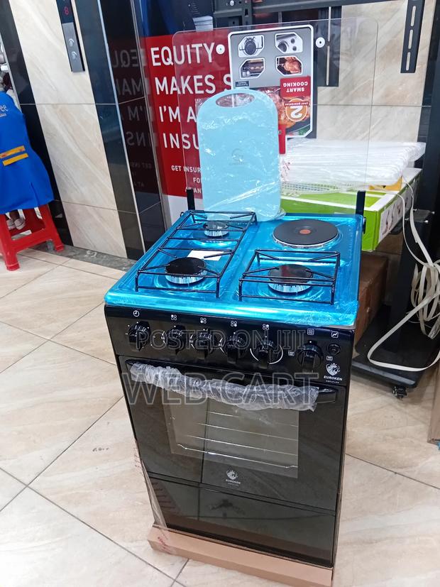 Euroken 50×55cm 3+1 Gas Electric Standing Cooker - main view