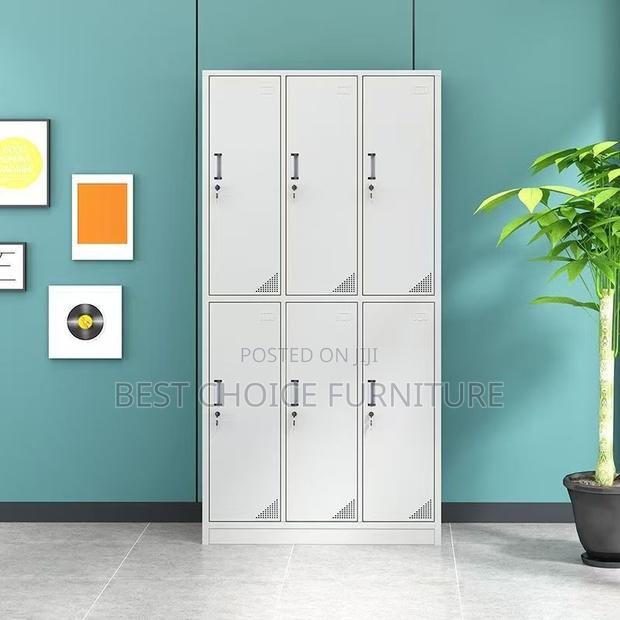 Office Cabinets; 6-Compartment Metallic Office Cabinet - main view