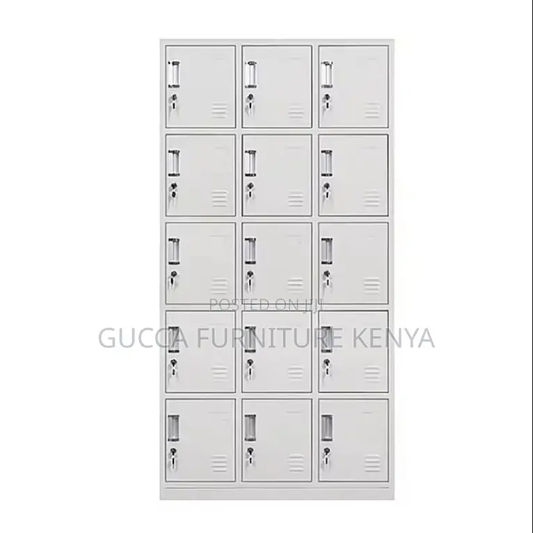 15-door Metallic Office Locker Cabinet
