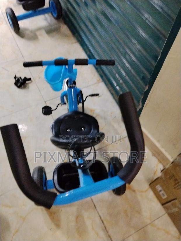 Premium Kids Tricycle With Adjustable Push Handle - main view