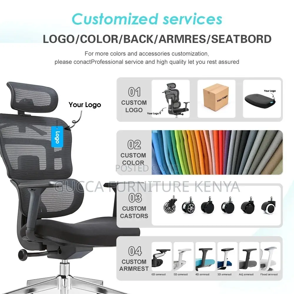 High-back Mesh Orthopedic Office Desk Chair