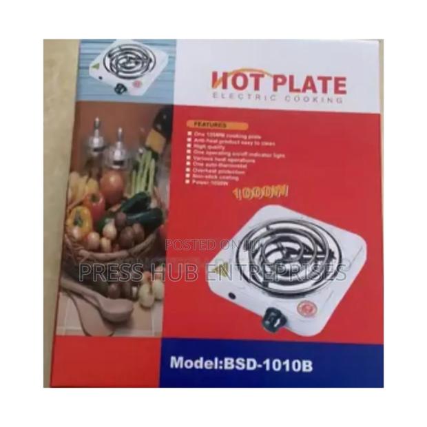 Electric Single-Coil Hot Plate Burner: - main view