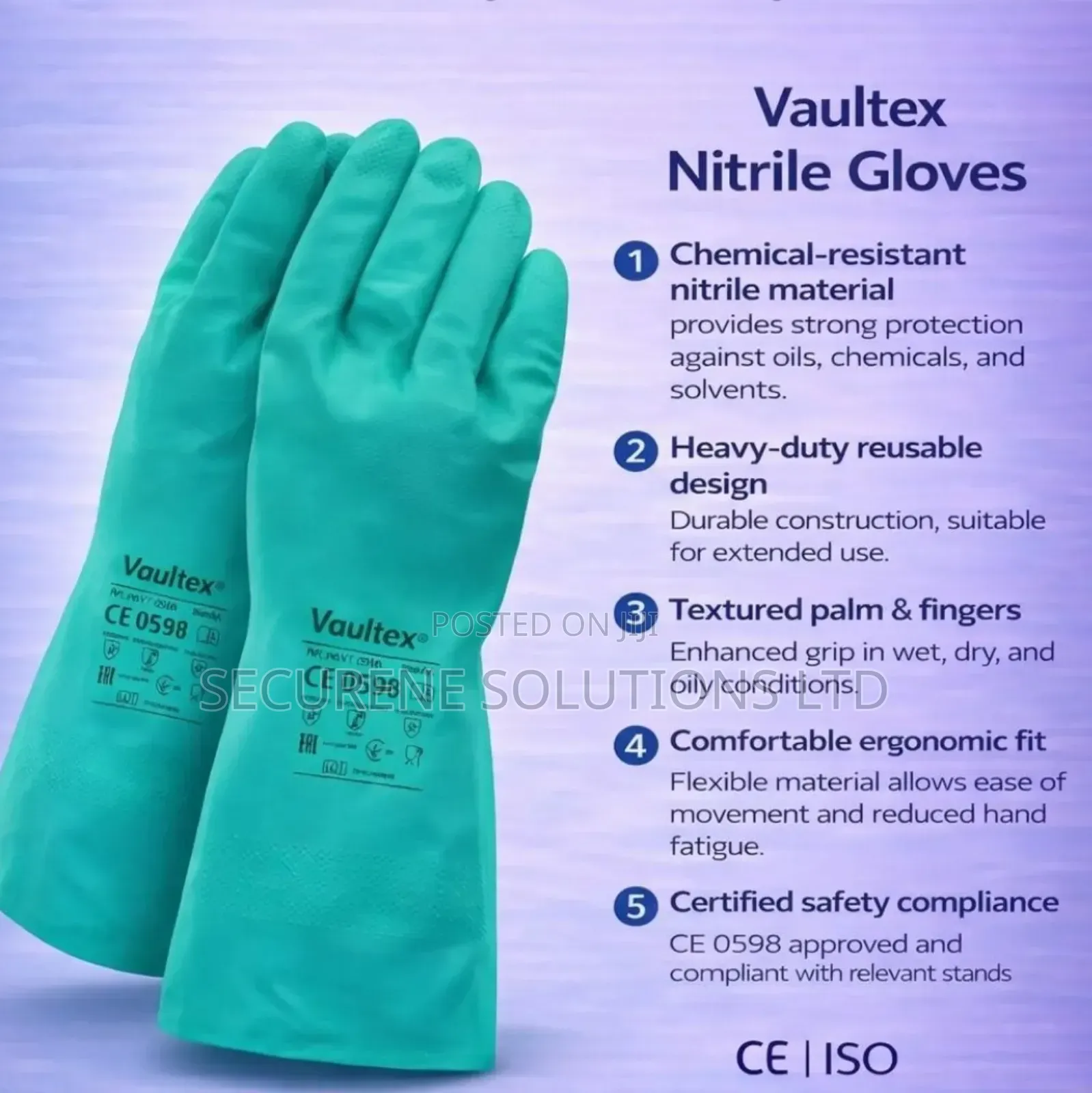 Vaultex Chemical-resistant Gauntlet Gloves