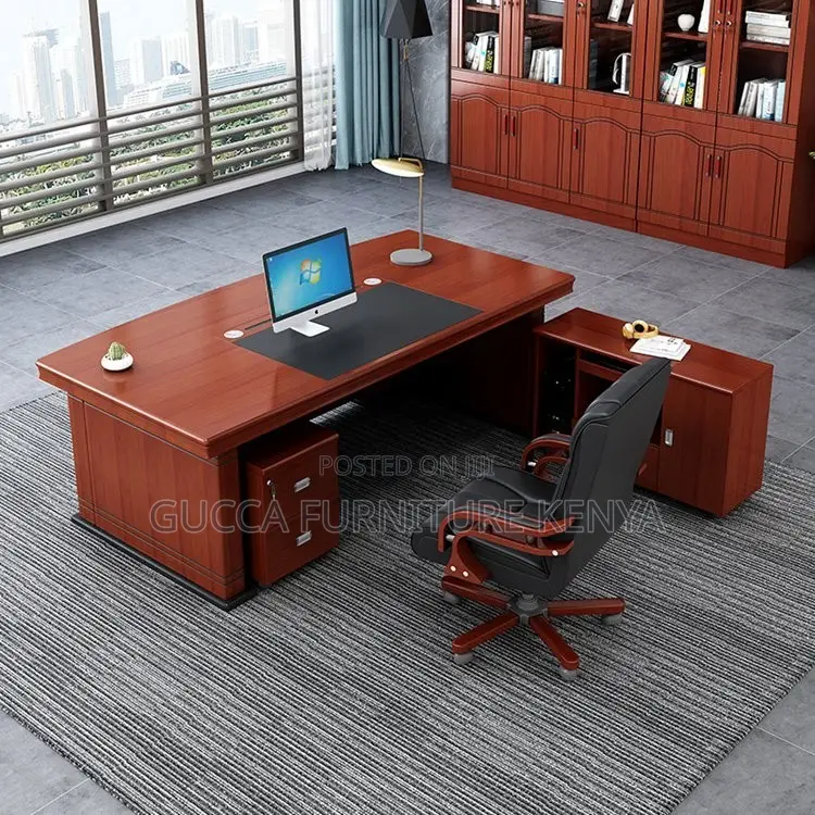 1.8 Meters Mahogany Executive Office Desk