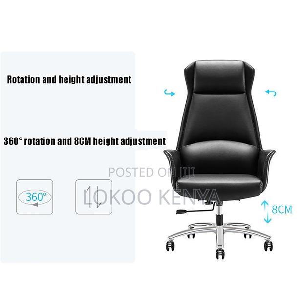 Office Chair; Black High Back Swivel Execitive Chair - thumbnail 16