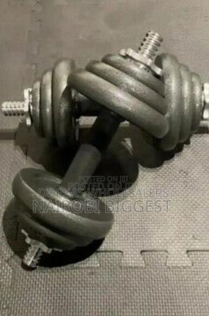 Chrome 20kgs New Original Dumbells - thumbnail 2
