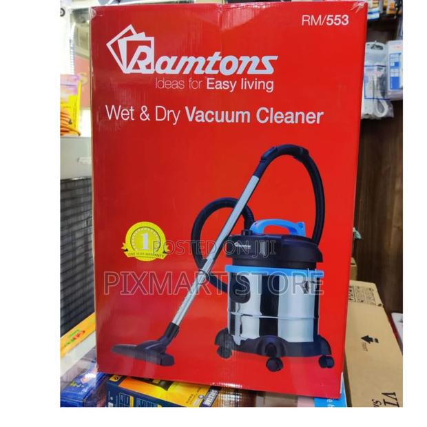 Ramtons Rm/553 1400w Wet Dry Vacuum Cleaner – 21l Stainless Tank