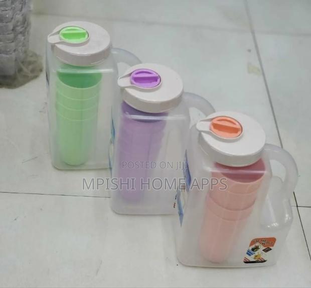4 Liter Plastic Water Fridge Bottle Set - thumbnail 3