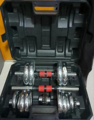 Adjustable New +-10kgs Dumbells - thumbnail 2