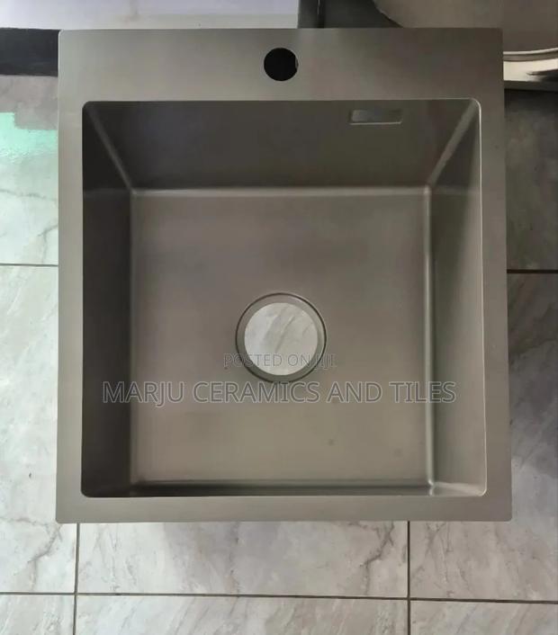 Metallic Grey Heavy Gauge Kitchen Sink