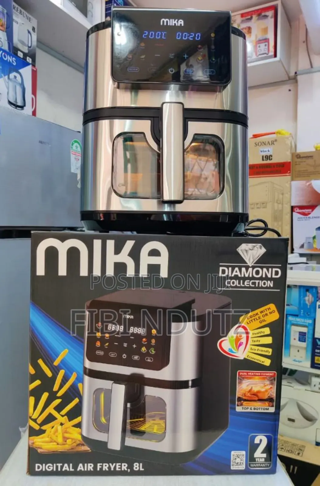 8l Mika Air Fryer/Digital Air Fryer