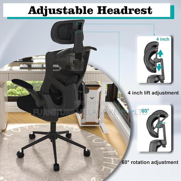 Ergonomic Office Chair, High Back Mesh Desk Chair - thumbnail 9