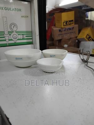 Premium White Ceramic Foundry Crucible - main view