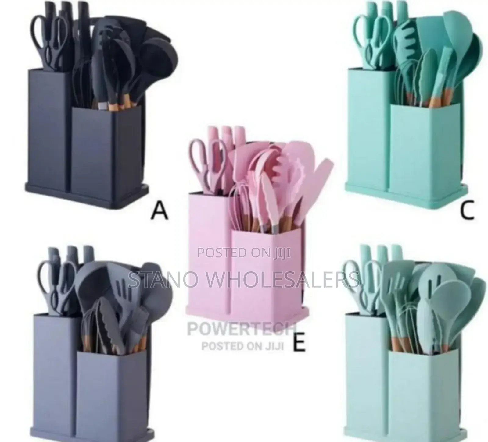 All Colours New 19pcs Silicone Spoons