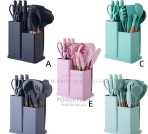 All Colours New 19pcs Silicone Spoons