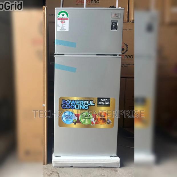 Smartpro Sfr125-Dt-I 95l Double Door Refrigerator, Silver - main view