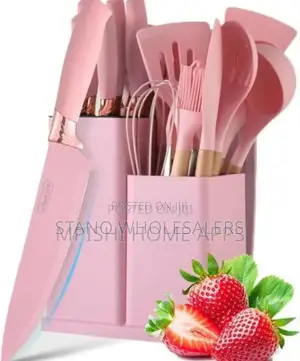 Colour Pinky New 19pcs Silicone Spoons