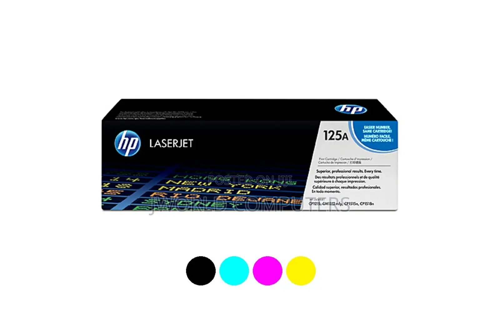 Hp 125a Yellow Original Laserjet Toner Cartridge