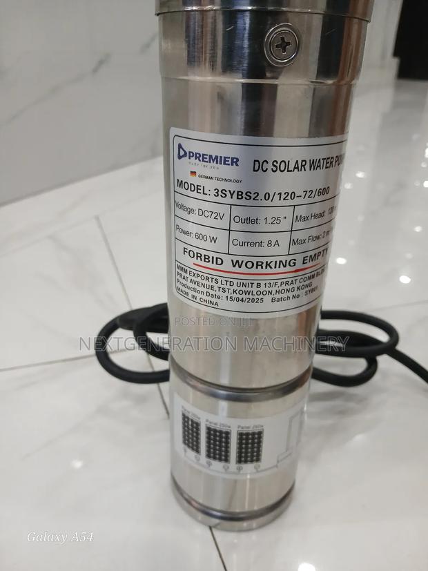 Premier Solar Submersible Pump 120m - thumbnail 2