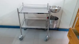 Stainless Steel Movable Hospital Trolley