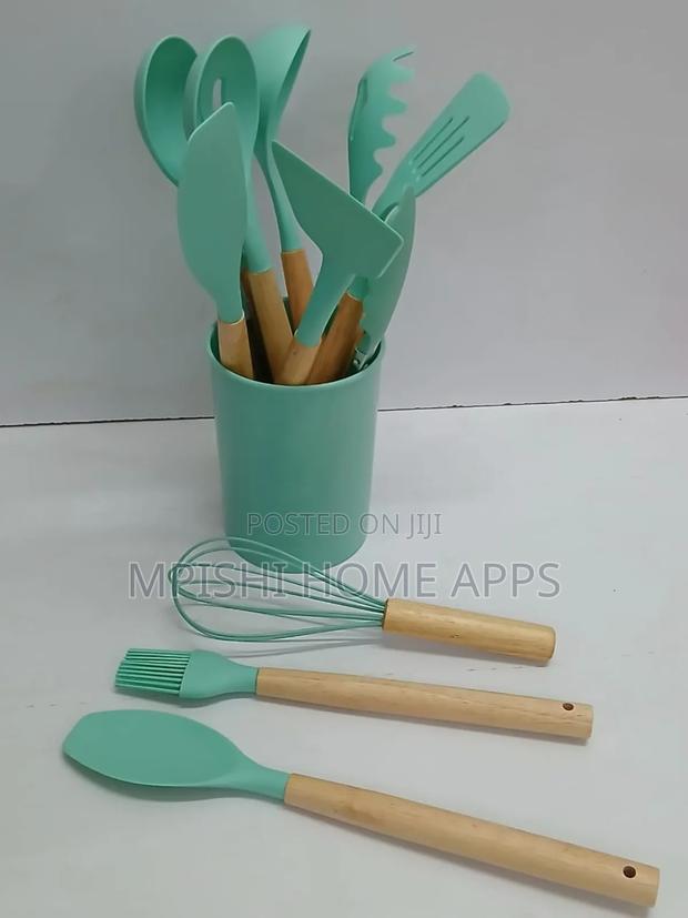 12 in 1 Cooking/ Serving Spoons Set With Holder - main view