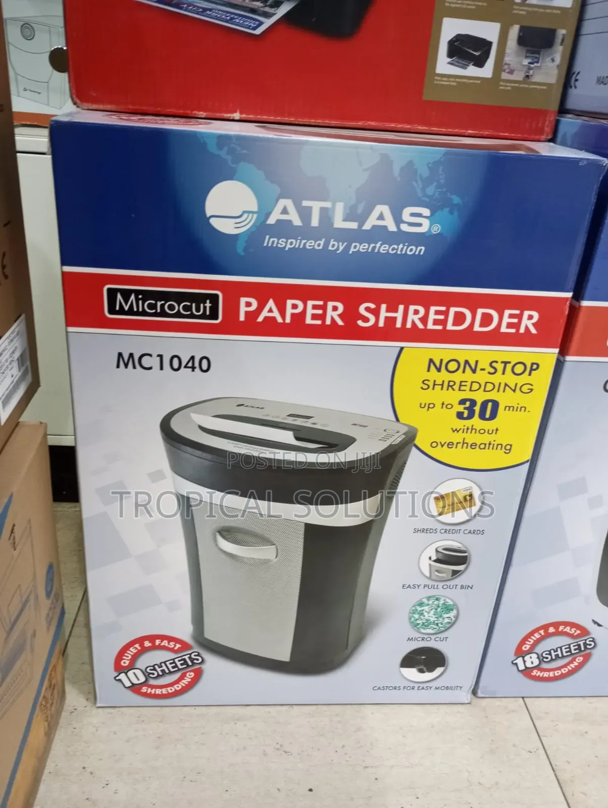 Paper Shredder Atlas Mc1040 Microcut Shredder