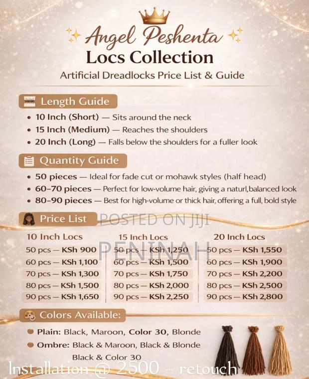 "80 Pieces Artificial Dreadlocks – 15 Inch - thumbnail 3