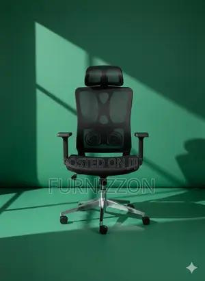 Height Adjustable Black High Back Mesh Chair