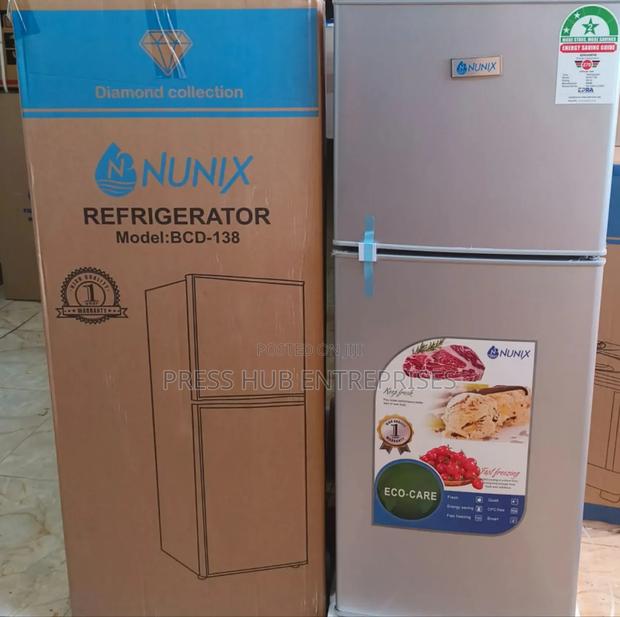 Nunix 138l Double Door Refrigerator - main view
