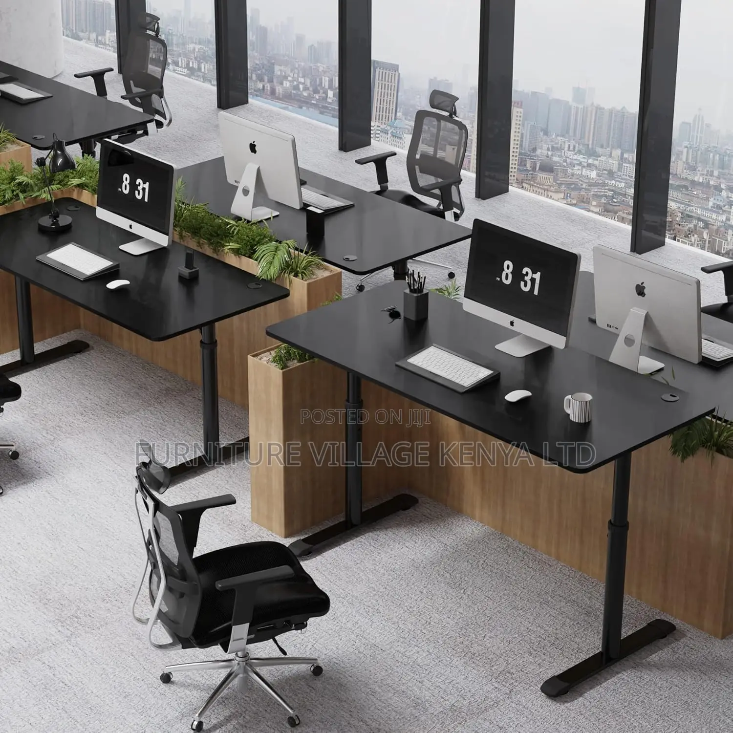 Height Adjustable Computer Gaming Desk