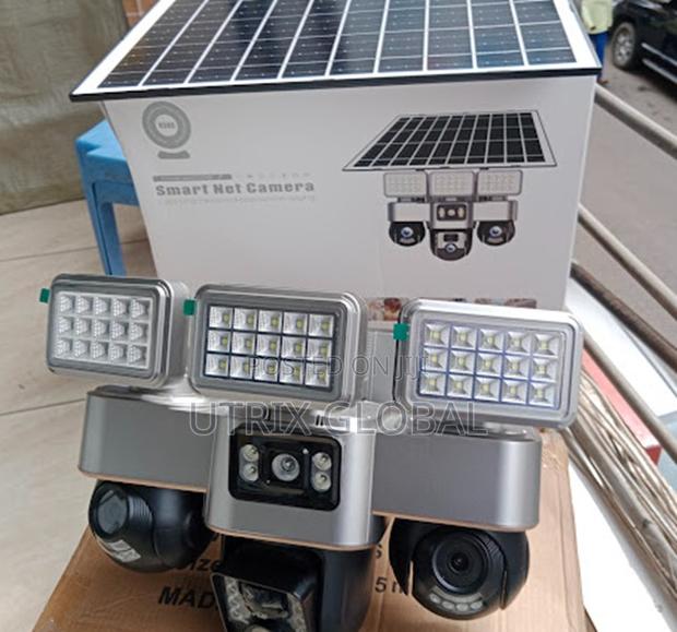 V380 4g Solar 360 Triple Lens Security Cam
