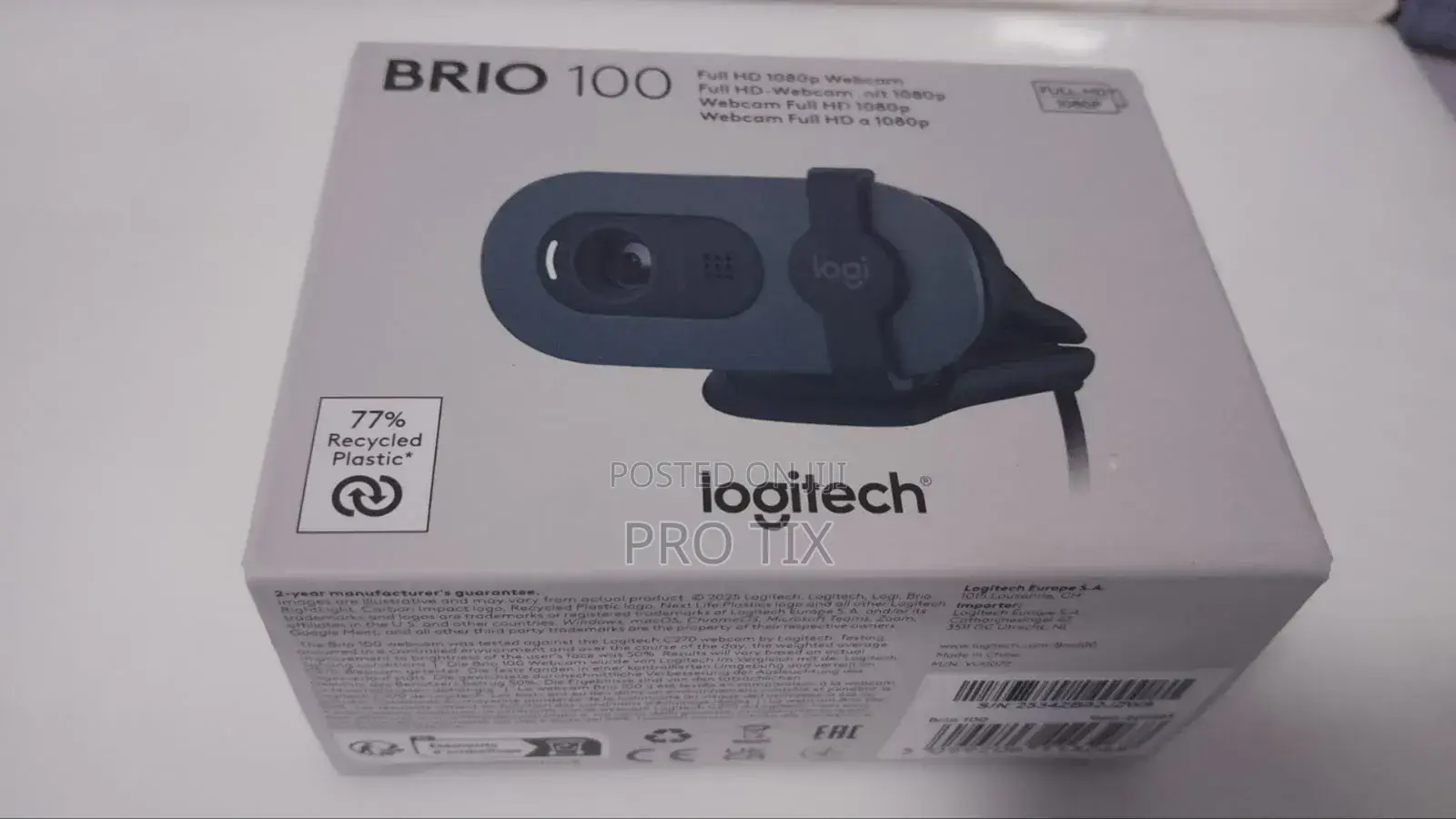 Logitech Brio 100 Full Hd 1080p Webcam