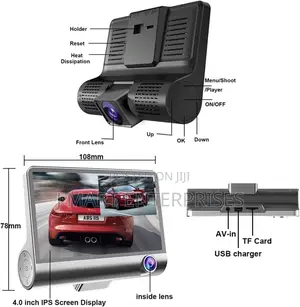 Smart Dual Dash Cam 1080p Front Rear