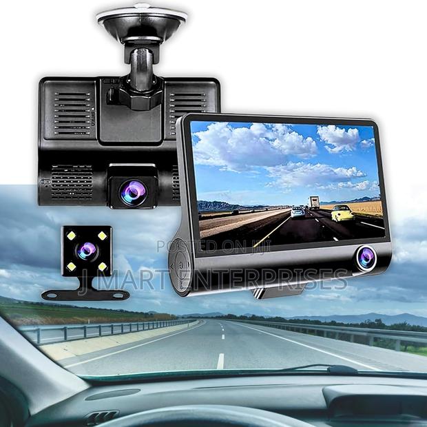 3 Channel Dash Cam 1080p, Front, Inside Rear Camera - thumbnail 2