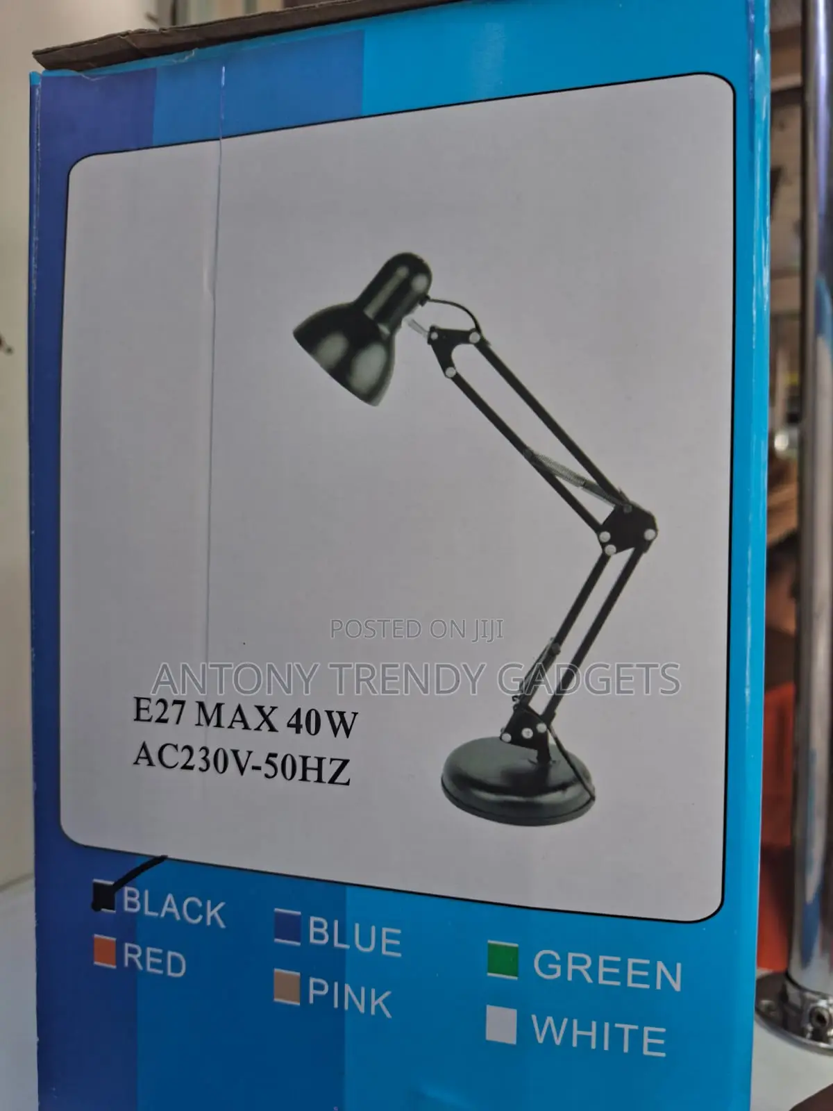 Flexible Arm Table Lamp E27 Bulb Holder 40w Ac230v