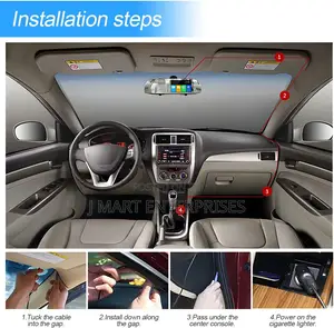 Car Dash Cam Backup Rearview Mirror Camera, 4.3" Full Hd 1080p