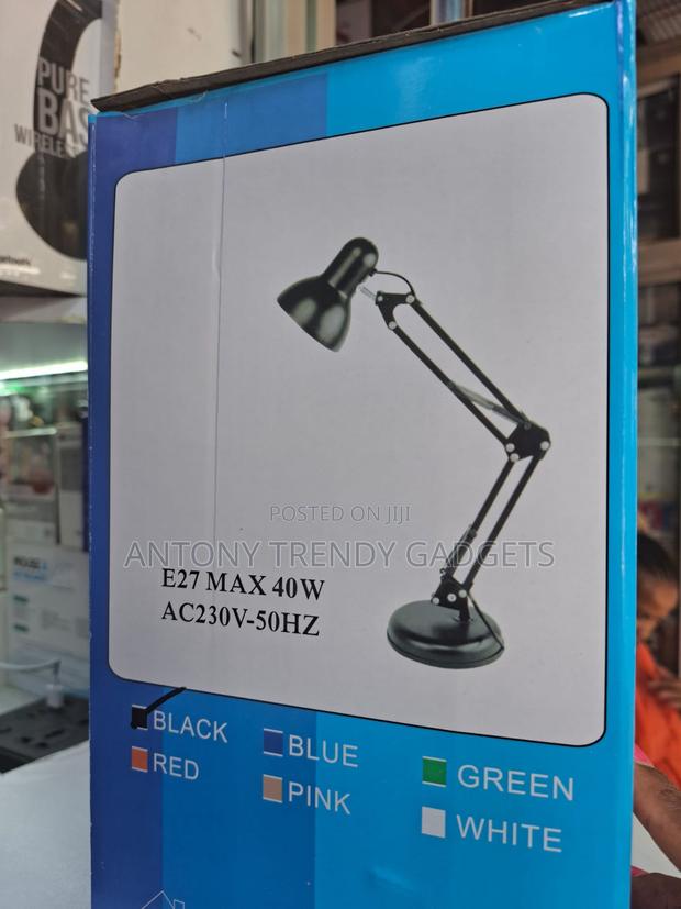E27 Bulb Desk Lamp Adjustable Arm For Home & Office - thumbnail 2