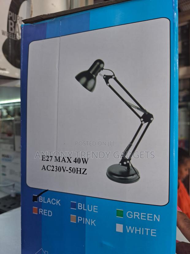 E27 Bulb Desk Lamp Adjustable Arm For Home & Office - thumbnail 3