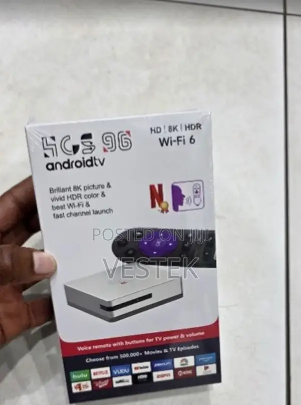 Hcs96 Tv Box Dual Wi-Fi Bt5.4 Voice Set-Top Box 4gb Ram 64gb Rom